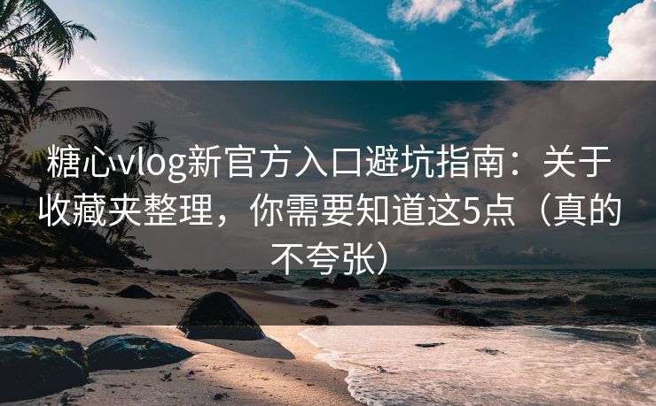 糖心vlog新官方入口避坑指南：关于收藏夹整理，你需要知道这5点（真的不夸张）